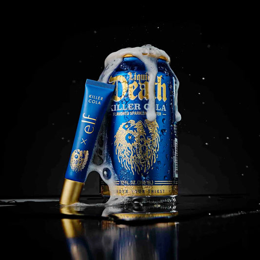 Liquid Death x e.l.f. Lip Embalm